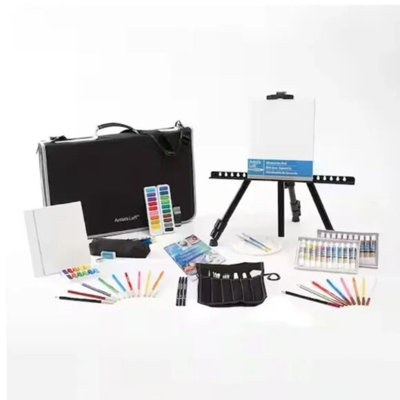 101 Piece Deluxe Easel Art Set by Artist's Loft Necessities Material Supplies - Picture 4 of 8